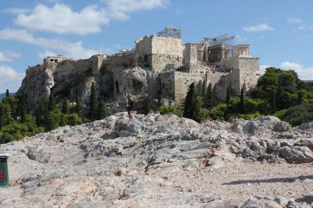 View of the Acropolis from the Areopagus