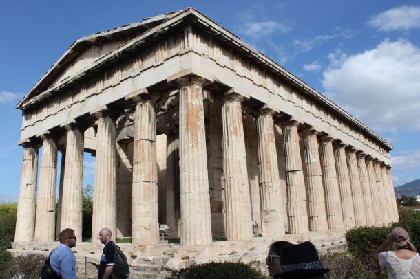 One of the temples in the ancient agora